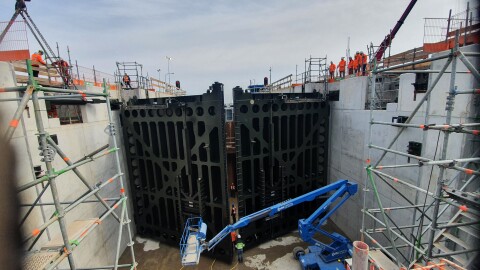 Keersluis Den Oever Bouw