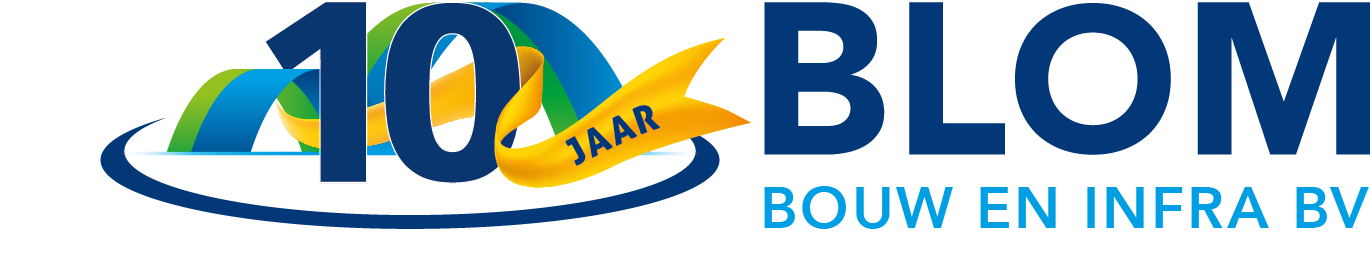 Logo blombouwinfra 10jaar
